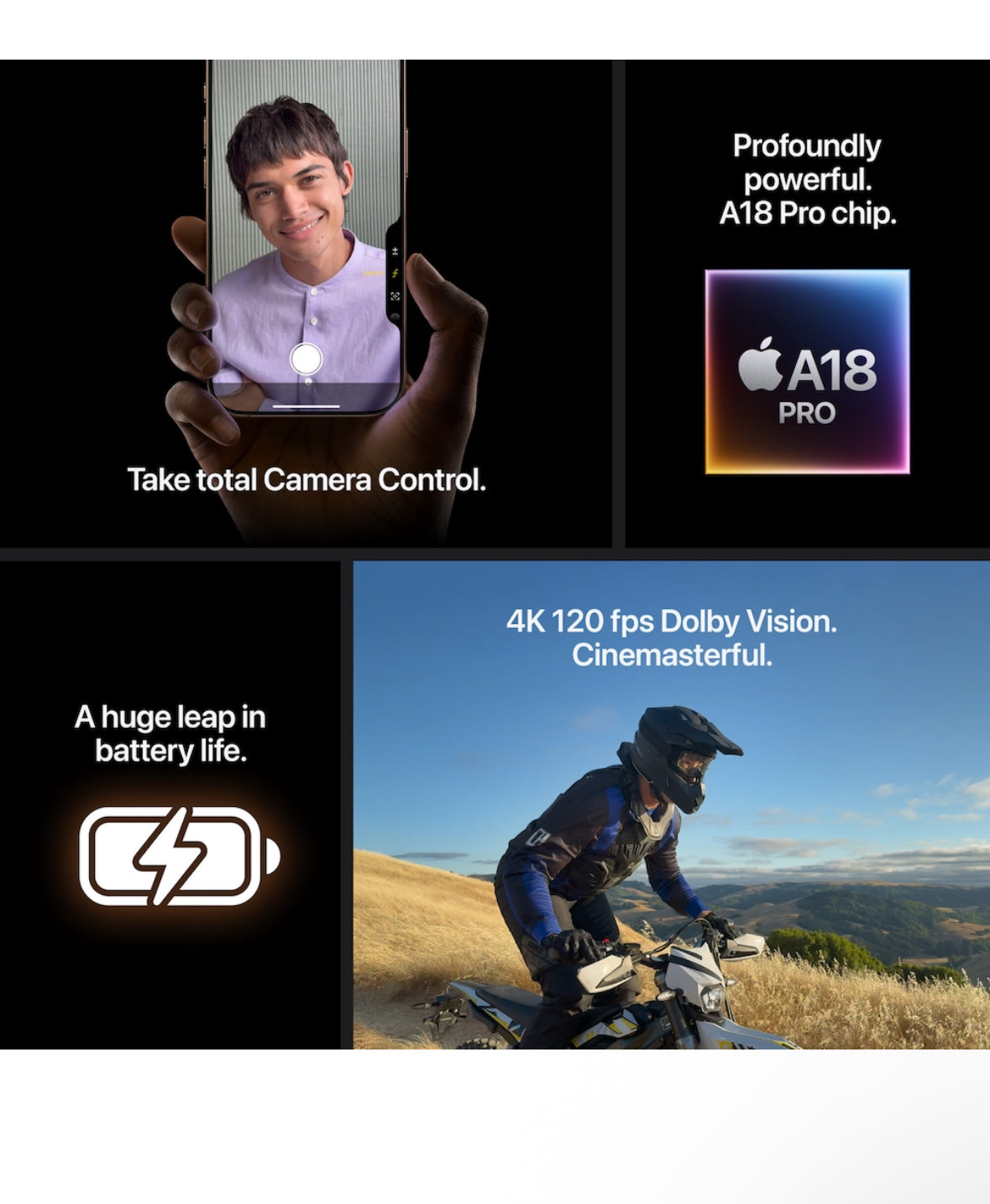 Telefon mobil Apple iPhone 16Pro, 512GB, 5G, Black/White Titanium