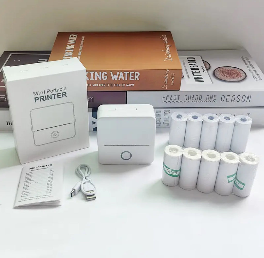 Mini Imprimantă Portabilă – Printezi instant fără cerneală