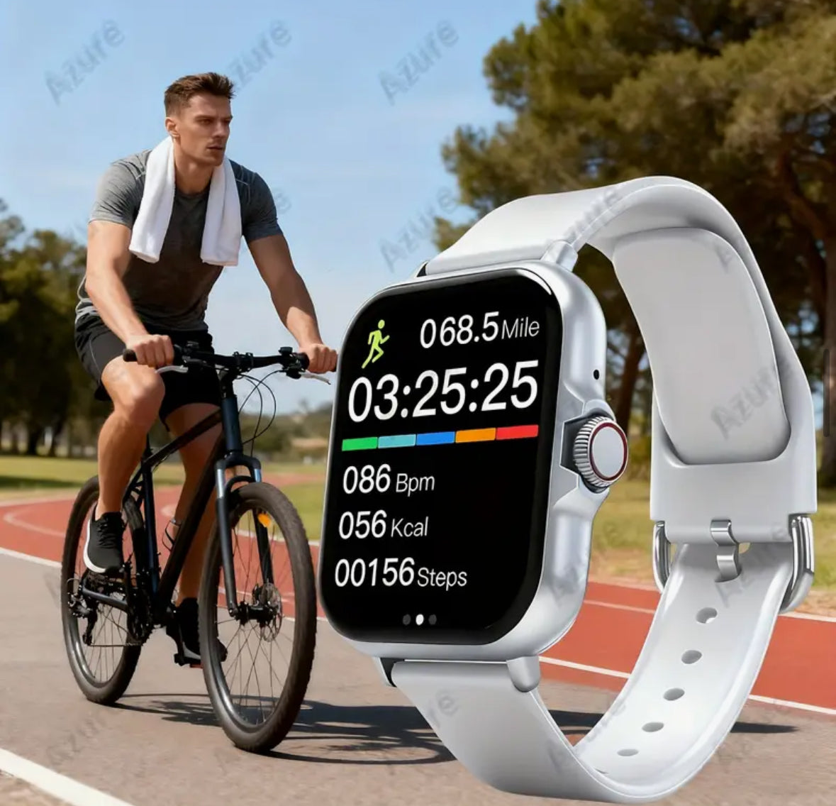 Smartwatch 1.83” Full Touch HD, Apel Bluetooth, Monitorizare Sănătate & Sport, Unisex – Compatibil Android & iPhone - Transport gratuit 🥳