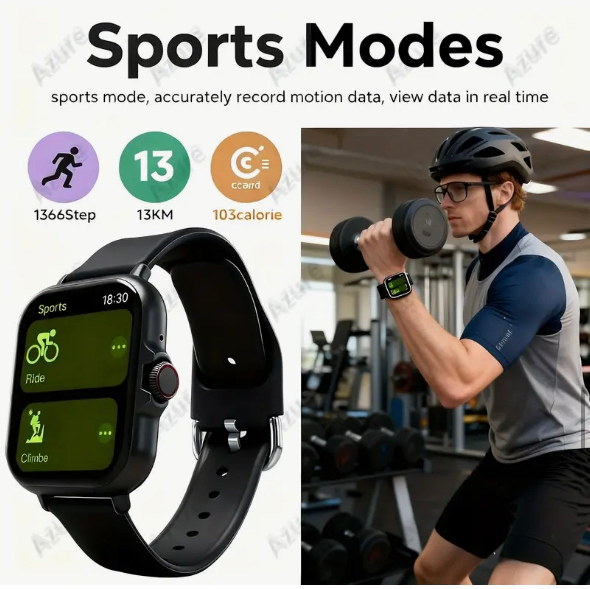 Smartwatch 1.83” Full Touch HD, Apel Bluetooth, Monitorizare Sănătate & Sport, Unisex – Compatibil Android & iPhone - Transport gratuit 🥳